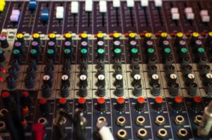 table de montage mixage de son