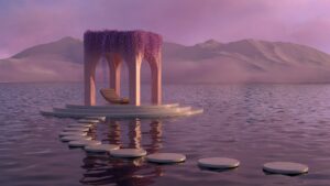image réalisée avec des logiciels d'effets visuels 3D